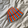 Tuque crochetée lignée
