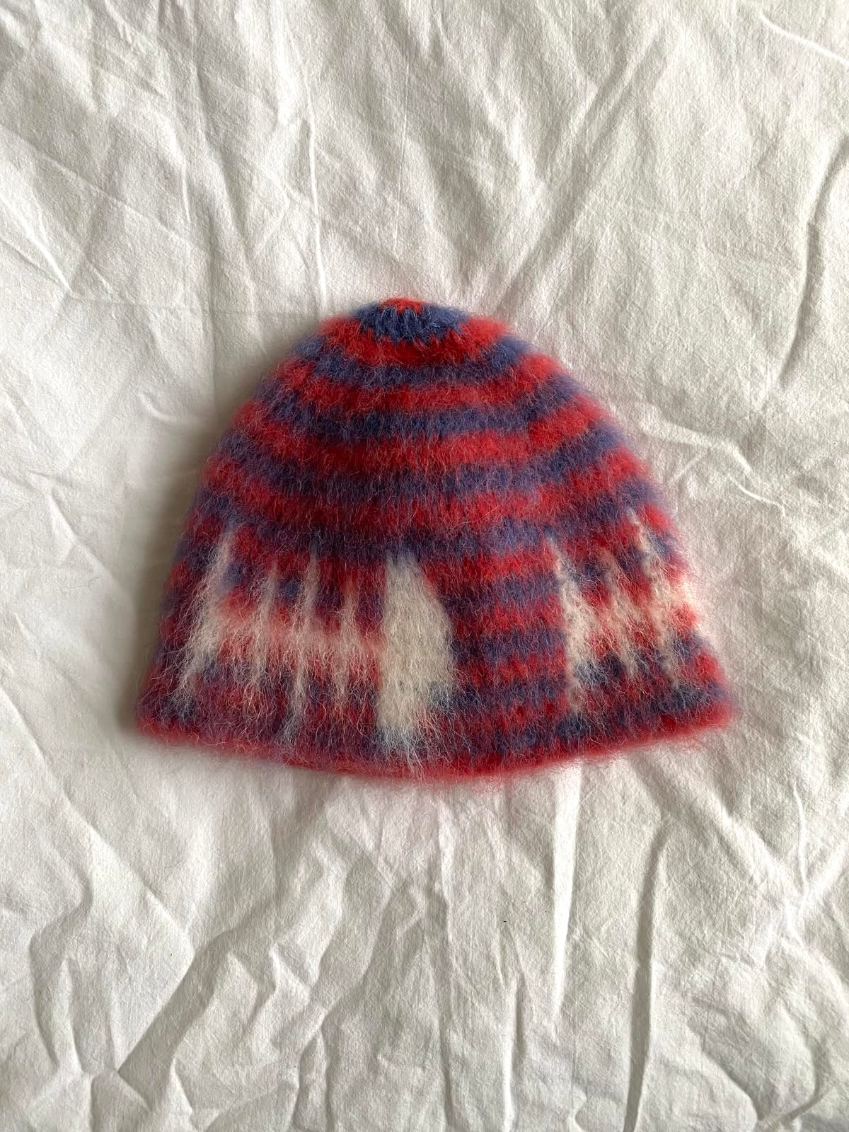 Tuque mohair lignée fishbone