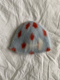 Tuque mohair à pois fishbone