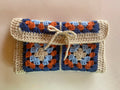 Granny square book sleeve